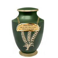 Solace Series - Wheat Fond Cremation Urn - IUFH139