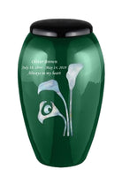 Mother of Pearl Shell Art Green Lilium - IUFM112-Green