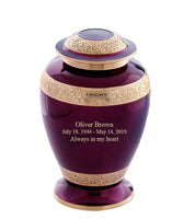 Sheen Series - Tyrian Purple Cremation Urn - IURG113