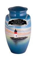 Hand Painted Lighthouse Cremation Urn - IUHP113