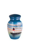 Hand Painted Lighthouse Cremation Urn - IUHP113