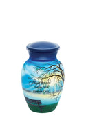 Hand Painted Lakeside Cremation Urn - IUHP115