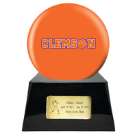 College Football Trophy Urn Base with Optional Clemson Tiger Team Sphere