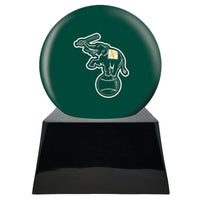Baseball Trophy Urn Base with Optional Oakland Athletics Team Sphere