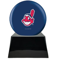 Baseball Trophy Urn Base with Optional Cleveland Indians Team Sphere