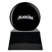 Baseball Trophy Urn Base with Optional Miami Marlins Team Sphere