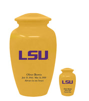 Fan Series - Louisiana State University Tigers Gold Memorial Cremation Urn - IULSU101
