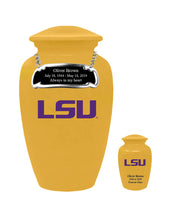 Fan Series - Louisiana State University Tigers Gold Memorial Cremation Urn - IULSU101