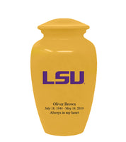 Fan Series - Louisiana State University Tigers Gold Memorial Cremation Urn - IULSU101