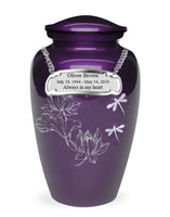 Exquisite Series - Mother of Pearl Dragonflies on Purple - IUME112-Purple