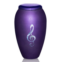 Mother of Pearl Treble Clef on Purple - IUMOP121