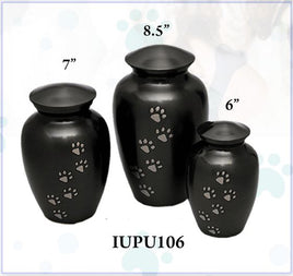 Classic Slate Paw Print Pet Urn - IUPU106