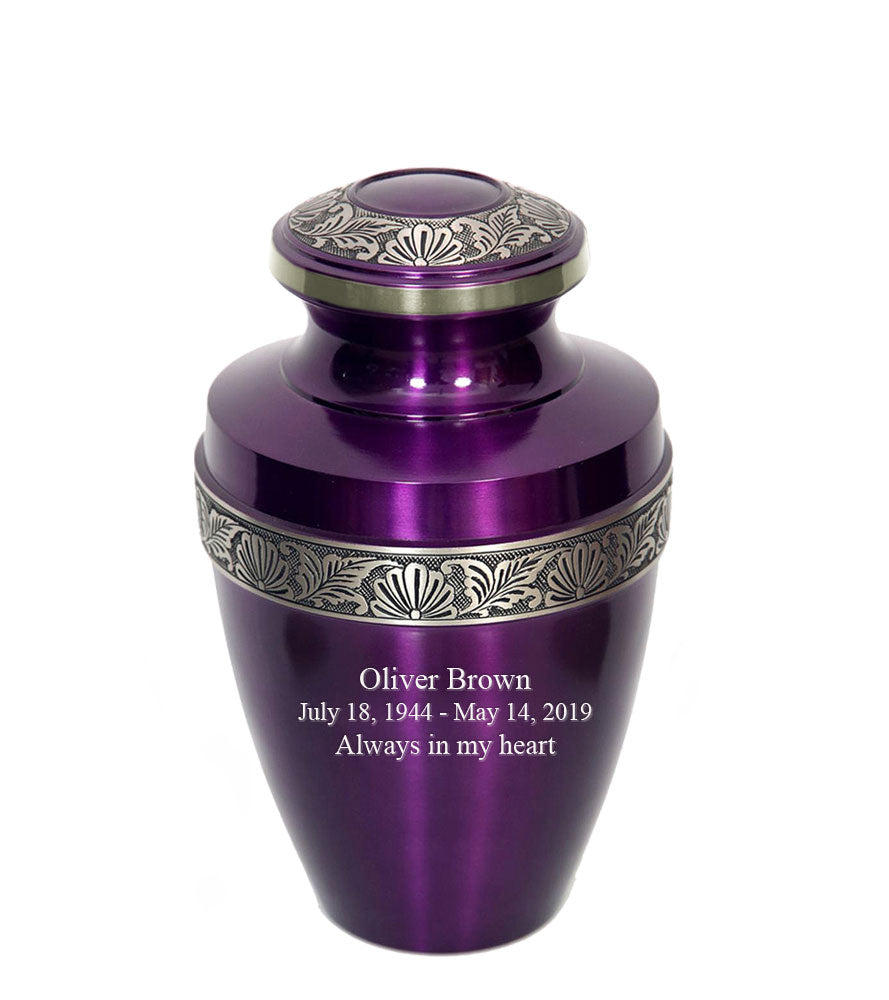 Apollo Purple Cremation Urn IURG120 Infinityurns