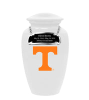 Fan Series - University of Tennessee Volunteers White Memorial Cremation Urn - IUTNV100