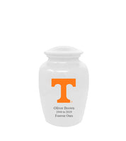Fan Series - University of Tennessee Volunteers White Memorial Cremation Urn - IUTNV100