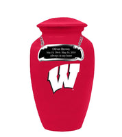 Fan Series - University of Wisconsin Badgers Red Memorial Cremation Urn - IUWIS101