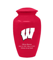 Fan Series - University of Wisconsin Badgers Red Memorial Cremation Urn - IUWIS101