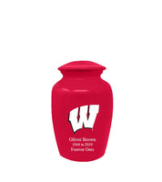 Fan Series - University of Wisconsin Badgers Red Memorial Cremation Urn - IUWIS101