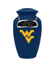 Fan Series - West Virginia University Mountaineers Blue Memorial Cremation Urn - IUWVG100