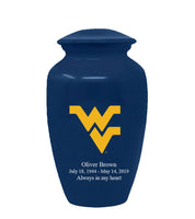 Fan Series - West Virginia University Mountaineers Blue Memorial Cremation Urn - IUWVG100