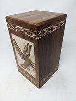 Scratch & Dent Peaceful Dove Engraved Wooden Urn - IUWD105-Peaceful Dove