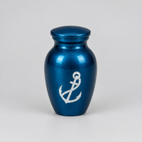 Mother of Pearl Anchor on Blue - IUMOP109