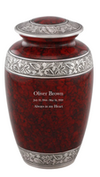 Modest Series - Classic Cloud Berry & Silver Cremation Urn - IUAL180-Berry