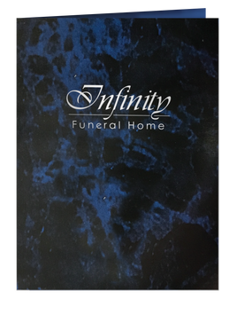 Presentation Folder - Blue Marble Silver - IUPRFOL100-BlueMarbleSilver