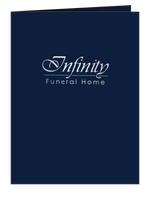 Presentation Folder - Navy Silver - IUPRFOL100-NavySilver