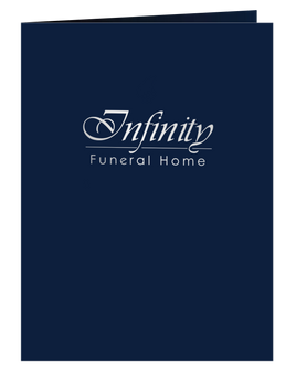 Presentation Folder - Navy Silver - IUPRFOL100-NavySilver