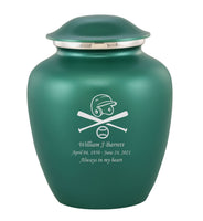 Custom Engraved Green Elite Grace Cremation Urn - IUGR600