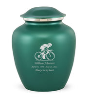 Custom Engraved Green Elite Grace Cremation Urn - IUGR600