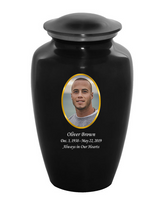 Classic Custom Photo Urn - IUUVP200-Black
