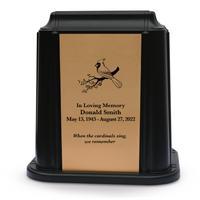 Crown Niche Urn - Cardinal (Black or White Color Available)