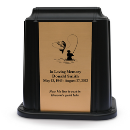 Crown Niche Urn - Fishing (Black or White Color Available)