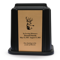 Crown Niche Urn - Deer (Black or White Color Available)