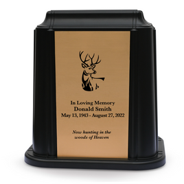 Crown Niche Urn - Deer (Black or White Color Available)