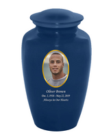 Classic Custom Photo Urn - IUUVP200-Blue