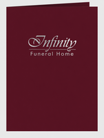 Presentation Folder - Burgundy with Silver Foil- IUPRFOL100-Silver Foil
