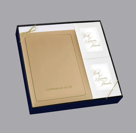 Celebration of Life Stationery Box Set, Tan - ST8554-BX