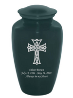 Custom Engraved Celtic Cross Cremation Urn - IUCE600