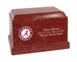 University of Alabama Crimson Tide Red Cultured Marble Urn - CMALB101