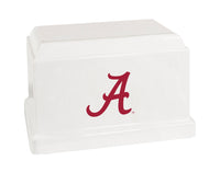 University of Alabama Crimson Tide White Cultured Marble Urn - CMALB102