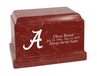 University of Alabama Crimson Tide Red Cultured Marble Urn - CMALB103