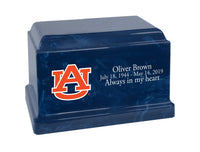 Auburn University Tigers Blue Cultured Marble Urn - CMAUB100
