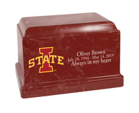 Iowa State University Cyclones Red Cultured Marble Urn - CMIOST100