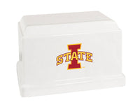 Iowa State University Cyclones White Cultured Marble Urn - CMIOST101