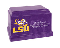Louisiana State University Tigers Purple Cultured Marble Urn - CMLSU100