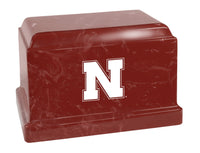 University of Nebraska Cornhuskers Red Cultured Marble Urn - CMNBR101