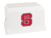 North Carolina State University Wolfpack White Cultured Marble Urn - CMNCSU100